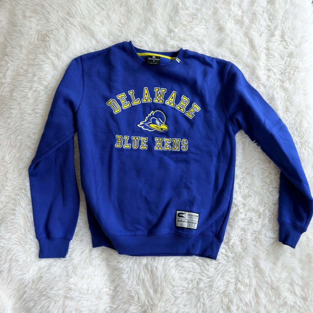 Colosseum Athletics Delaware Blue Hens Crewneck Sweatshirt